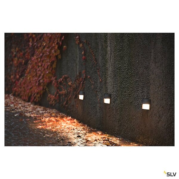 SLV - Pot d'encastrement noir pour applique murale extérieure SLV ADI - large