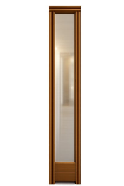 GD MENUISERIES - Fixe Lateral Bois Exo H215 x L40 cm Côte Tableau - large