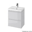 CERSANIT - Meuble salle de bain-50x35cm-Gain de place-Gris Clair-Moduo Slim - vignette