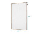 AURLANE - Paroi de douche 120 x 200 HINATA style Japandi courbes douces - Cadre effet Bois - Verre 6mm - vignette