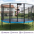 KANGUI - Trampoline Ø 360cm + filet de sécurité + échelle + bâche - PUNCHI 360 Bleu - vignette