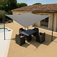 WERKAPRO - Voile d'ombrage grise  3,6 x 3,6 m - vignette