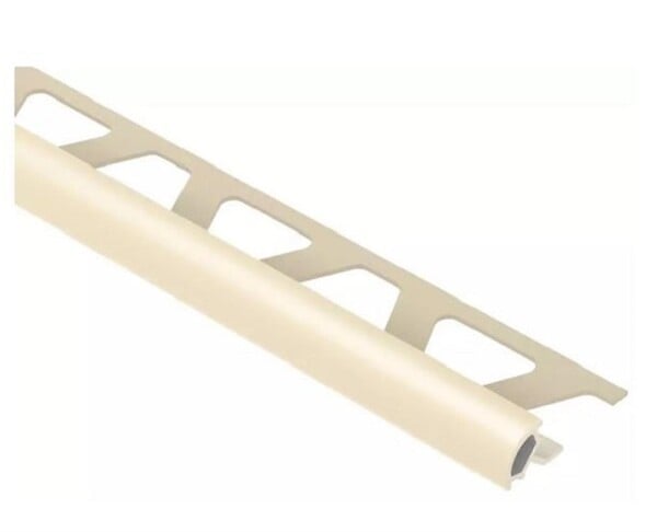 SCHLUTER - Profilé de finition quart de rond RONDEC-PRO 110 - Coloris: blanc brillant - hauteur: 11mm - longueur: 2,5ML - large