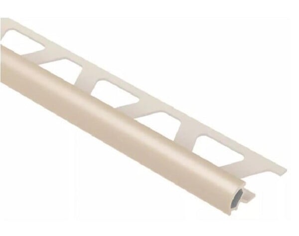 SCHLUTER - Profilé de finition quart de rond RONDEC-PRO 100 - Coloris: blanc brillant - hauteur 10mm - longueur: 2,5ML - large