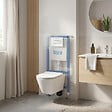 ROCA - Pack WC bâti-support + WC suspendu sans bride Swiss Aqua Technologies avec abattant SoftClose + plaque (ROSTINWR01-FR) - vignette