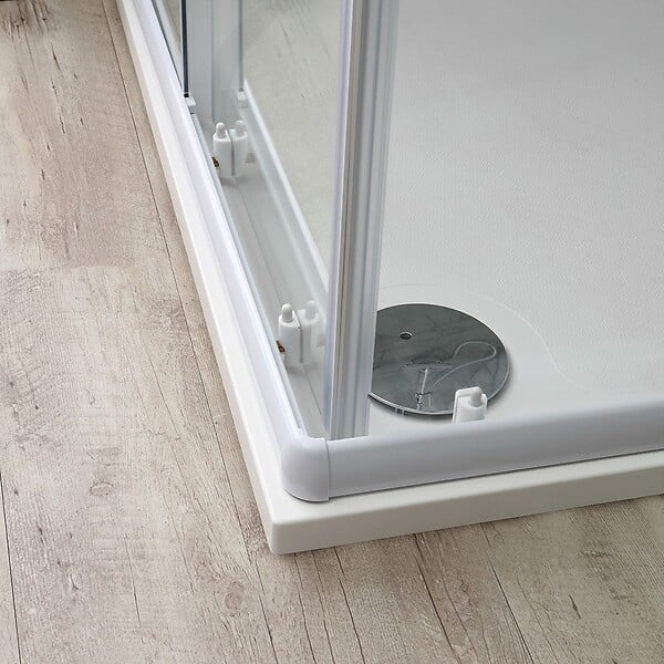 KIAMAMI VALENTINA - Cabine De Douche Carré 80X80 Avec Profils Blancs | Venere - large
