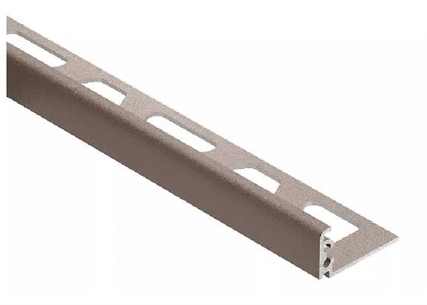 SCHLUTER - Profilé décoratif à finition structurée JOLLY-TS 125 - Coloris: gris beige - hauteur: 12,5mm - longueur: 2,5ML - large