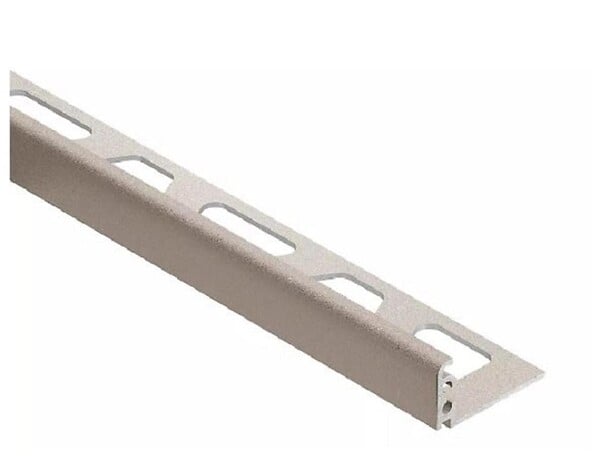 SCHLUTER - Profilé décoratif à finition structurée JOLLY-TS 125 - Coloris: gris beige - hauteur: 12,5mm - longueur: 2,5ML - large