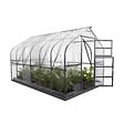 KLASIKA GREENHOUSES - Serre de jardin KLASIKA Standard 10m2, 2,5m x 4m, 6 mm avec revêtement en polycarbonate (Avec 2 toits ouvrants automatiques) - vignette