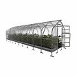 KLASIKA GREENHOUSES - Serre de jardin KLASIKA*DROP 30m2, 2,5m x 12m, 4 mm avec revêtement en polycarbonate - vignette