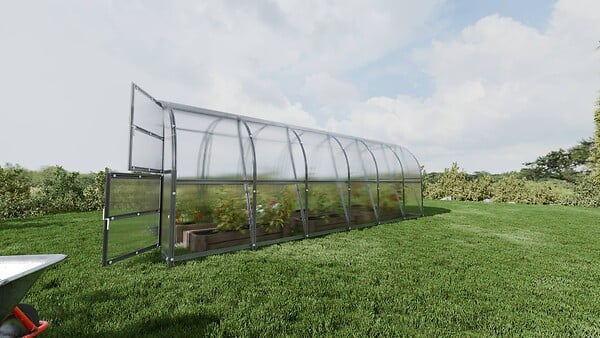 KLASIKA GREENHOUSES - Serre de jardin KLASIKA BALTIC LT 3 x 6 m (18 m²), 4 mm avec revêtement en polycarbonate - large
