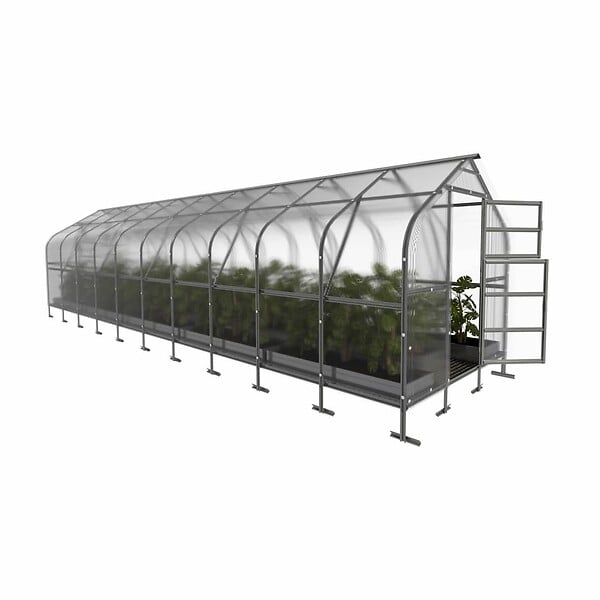 KLASIKA GREENHOUSES - Serre de jardin KLASIKA*DROP 25m2, 2,5m x 10m, 4 mm avec revêtement en polycarbonate - large