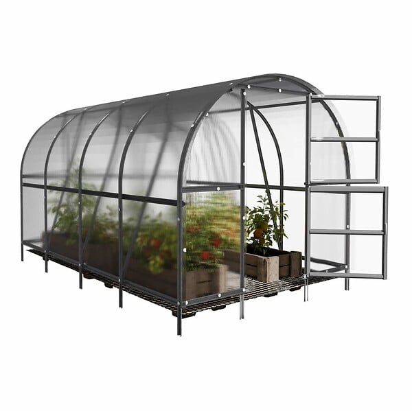 KLASIKA GREENHOUSES - Serre de jardin KLASIKA BALTIC LT 3 x 4 m (12 m²), 4 mm avec revêtement en polycarbonate - large