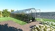KLASIKA GREENHOUSES - Serre de jardin KLASIKA SLIM 2 x 12 m (24 m²) , 4 mm avec revêtement en polycarbonate - vignette