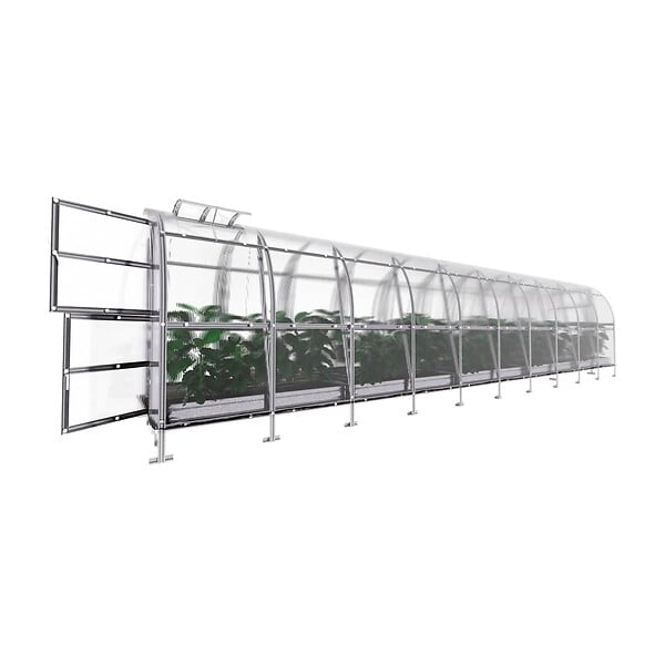 KLASIKA GREENHOUSES - Serre de jardin KLASIKA SLIM 2 x 12 m (24 m²) , 4 mm avec revêtement en polycarbonate - large
