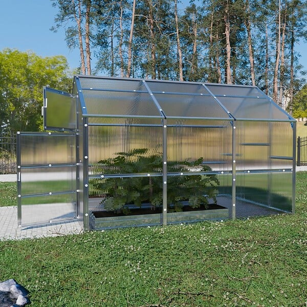 KLASIKA GREENHOUSES - Serre de jardin KLASIKA BERNARD 2,35 x 3 m (7,05 m²), 6 mm avec revêtement en polycarbonate - large