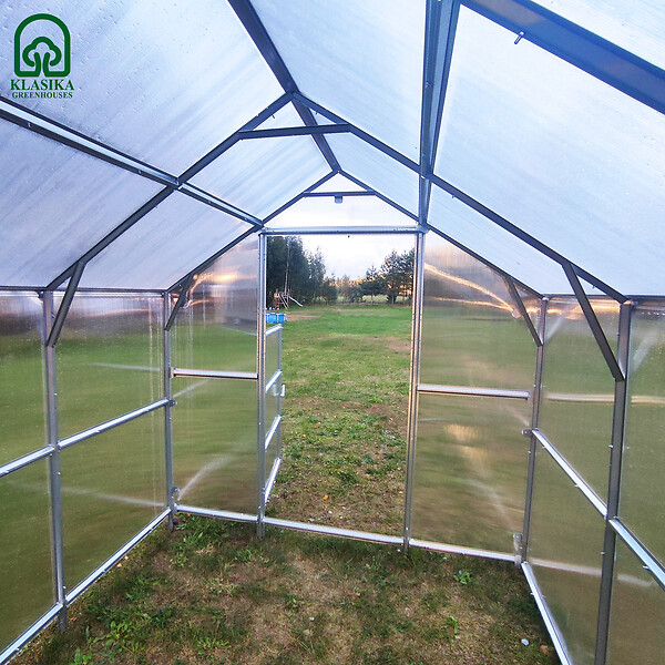 KLASIKA GREENHOUSES - Serre de jardin KLASIKA BERNARD 2,35 x 3 m (7,05 m²), 6 mm avec revêtement en polycarbonate - large