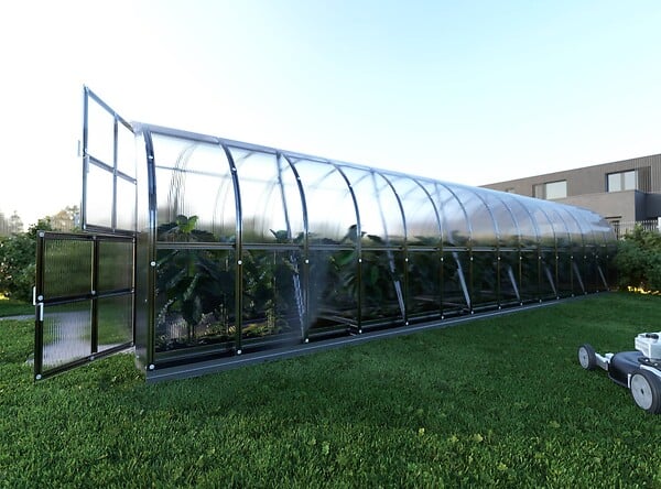 KLASIKA GREENHOUSES - Serre de jardin KLASIKA ARCH 3 x 12 m (36 m²), 4 mm avec revêtement en polycarbonate - large
