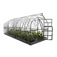 KLASIKA GREENHOUSES - Serre de jardin KLASIKA Standard 15m2, 2,5m x 6m, 6 mm avec revêtement en polycarbonate (Avec 3 toits ouvrants automatiques) - vignette