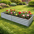 KLASIKA GARDEN - Jardinière surélevée KLASIKA GARDEN, acier galvanisé, 50 x 150 x 20 cm - vignette