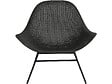 HABITAT ET JARDIN - Lot de 2 fauteuils de jardin avec table basse "Soléna" - Noir - vignette