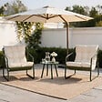 CONCEPT USINE - Ensemble de jardin 2 fauteuils vert kaki avec table basse ATRANI - vignette