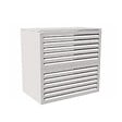 ATOLE - Cache climatiseur ATOLE en Aluminium Thermolaqué - Taille 3 : H. 130 x L. 135 x P. 85 cm - Blanc - vignette