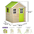 KANGUI - Maisonnette Enfant Extérieur en Bois TINNI avec Plancher - vignette