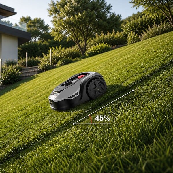 BY TONINO - Robot Tondeuse Autonome Coupe Ø18cm Surfaces 500m² Pente 45% Recharge Automatique Controle facile sur Smartphone LAMBORGHINI - large