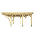 DIRECT-ABRIS - Carport Bois PALERME 2 Voitures - 510 x 603 - Abris pour Voitures - Bois des Regions Nordiques - Pin Traité Autoclave - Design Moderne - vignette