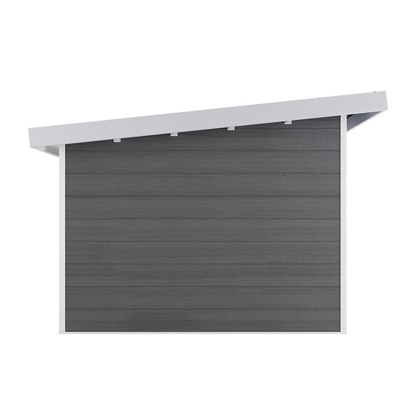 DIRECT-ABRIS - Abri de Jardin Composite ALMA - 9m2 Gris/blanc - Cabane de Jardin - large