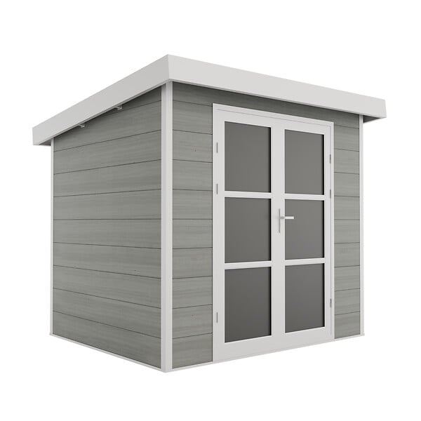 DIRECT-ABRIS - Abri de Jardin Composite ALMA - 5m2 - Gris clair - Cabane de jardin - large