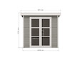 DIRECT-ABRIS - Abri de Jardin Composite ALMA - 5m2 - Gris clair - Cabane de jardin - vignette