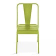 OVIALA - Chaise de jardin en métal vert - Dieppe - vignette