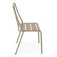OVIALA - Chaise de jardin bistrot en métal taupe - Dieppe - vignette