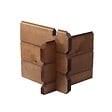 ALTANKA - Abri de jardin en bois - 9m2 - 3x3m - Traité - Ep. 28mm - Couleur: marron - DOM427 - vignette