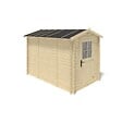 ALTANKA - Abri de jardin en bois - 5.7m2 - 1.9x3m - Ep. 28mm - Couleur: naturel - DOM662 - vignette