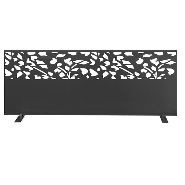 ID MARKET - Panneau décoratif universel 150 x 50 CM FLOWER gris semi ajouré sur le côté - large