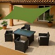 WERKAPRO - Voile d'ombrage carrée verte anis  5 x 5 m - vignette