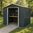 WERKAPRO - Abri jardin métal 10,4m2  3,24 x 3,22 x h2,05m - vignette