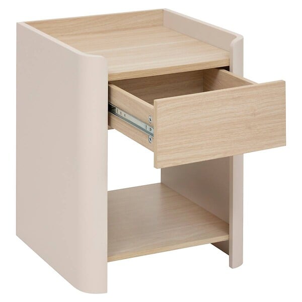 5 FIVE SIMPLY SMART - Table de chevet Roundy ivoire - large