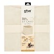 5 FIVE SIMPLY SMART - Boîte Mix'n Modul 31x31cm beige tissu et carton - vignette