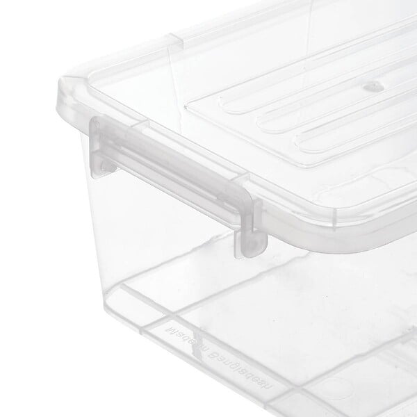 5 FIVE SIMPLY SMART - Lot de 5 Boîtes Clippy de 5L transparent - large