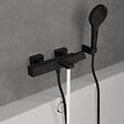 VILLEROY ET BOCH - Mitigeur bain douche thermostatique  Universal carré Noir mat - vignette