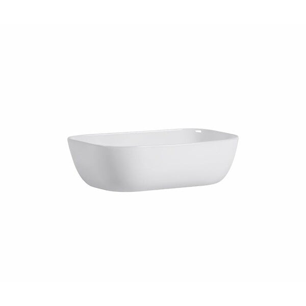 KIAMAMI VALENTINA - Lavabo Rectangulaire En Céramique Blanche L 46Cm À Poser - large