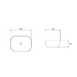 KIAMAMI VALENTINA - Lavabo Rectangulaire En Céramique Blanche L 46Cm À Poser - vignette
