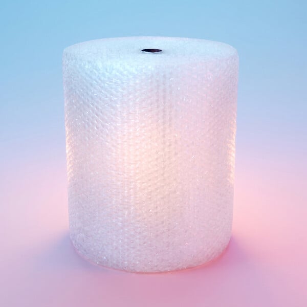 LIVEA - Papier bulle transparent 60 cm x 100 m pour déménagement et protection d’objets fragiles (BUBLFOL60) - large