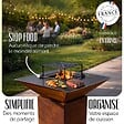 GRILL'CHIC - GRILL'CHIC - Pack Privilège Brasero Cévenol Corten Normal Carré - Simple Cuve - Avec Bâche + Grille + Stop Food Inclus - À Assembler - Fabriqué en France - 74 L x 74 P x 89 H cm - vignette
