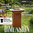 GRILL'CHIC - GRILL'CHIC - Pack Privilège Brasero Cévenol Corten Normal Carré - Simple Cuve - Avec Bâche + Grille + Stop Food Inclus - À Assembler - Fabriqué en France - 74 L x 74 P x 89 H cm - vignette