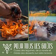 GRILL'CHIC - GRILL'CHIC - Pack Privilège Brasero Cévenol Corten Normal Carré - Simple Cuve - Avec Bâche + Grille + Stop Food Inclus - À Assembler - Fabriqué en France - 74 L x 74 P x 89 H cm - vignette